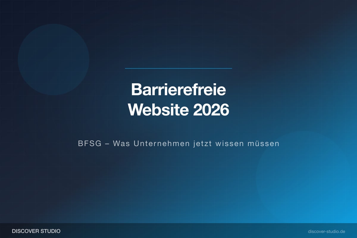 Barrierefreie Website BFSG 2025 Guide
